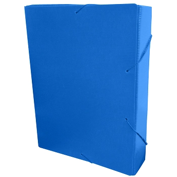 Pasta Aba Elastico Oficio Lombo 5,5cm Azul Dello