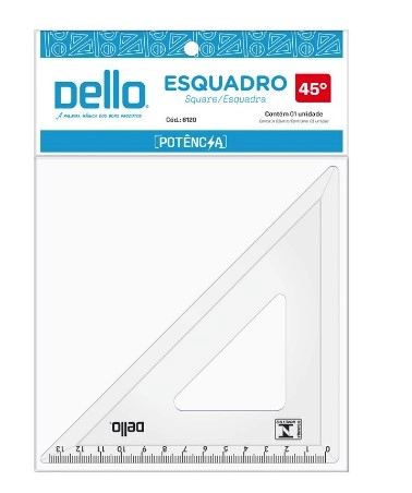 Esquadro Potencia Cristal 45 Graus 8121.h.0200 Dello