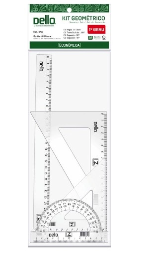 Kit Geometrico 1 Grau Potencia 8720.h.0100 Dello