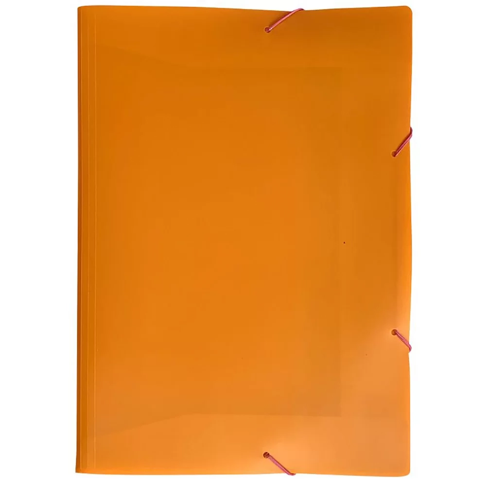 Pasta Aba Elastico 1 2 Oficio Full Color Laranja 0440.k.0050 Dello