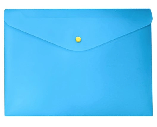 Envelope Com Botao A4 Full Color Azul