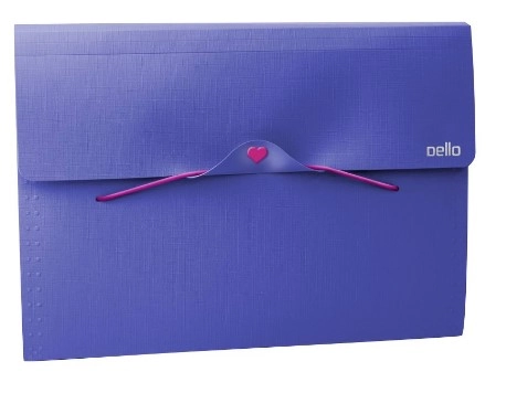 Pasta Sanfonada Plast A4 12 Div Dello Full Color Roxo Plutonio