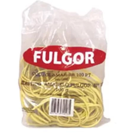 Elastico Amarelo Latex N.18 Fulgor 100grs