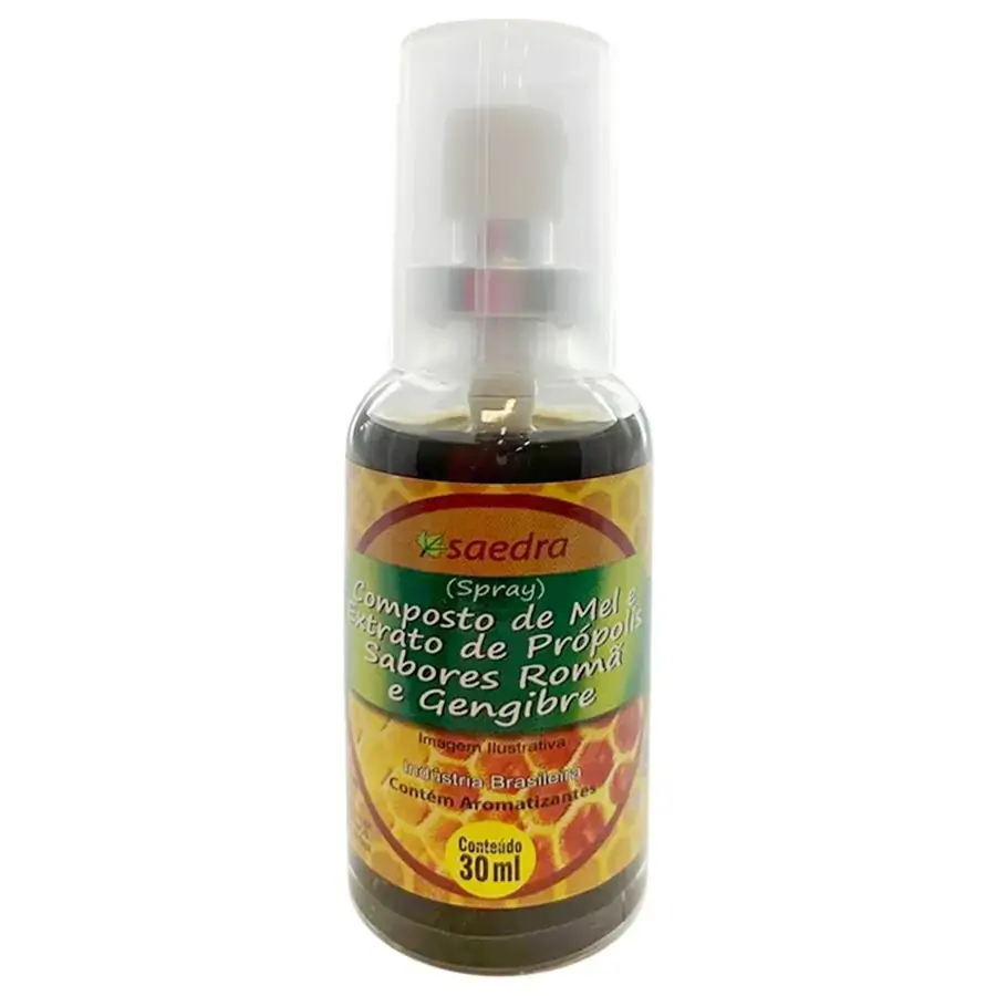 Composto De Mel E Propolis Roma E Gengibre 30 Ml Sabor Vital