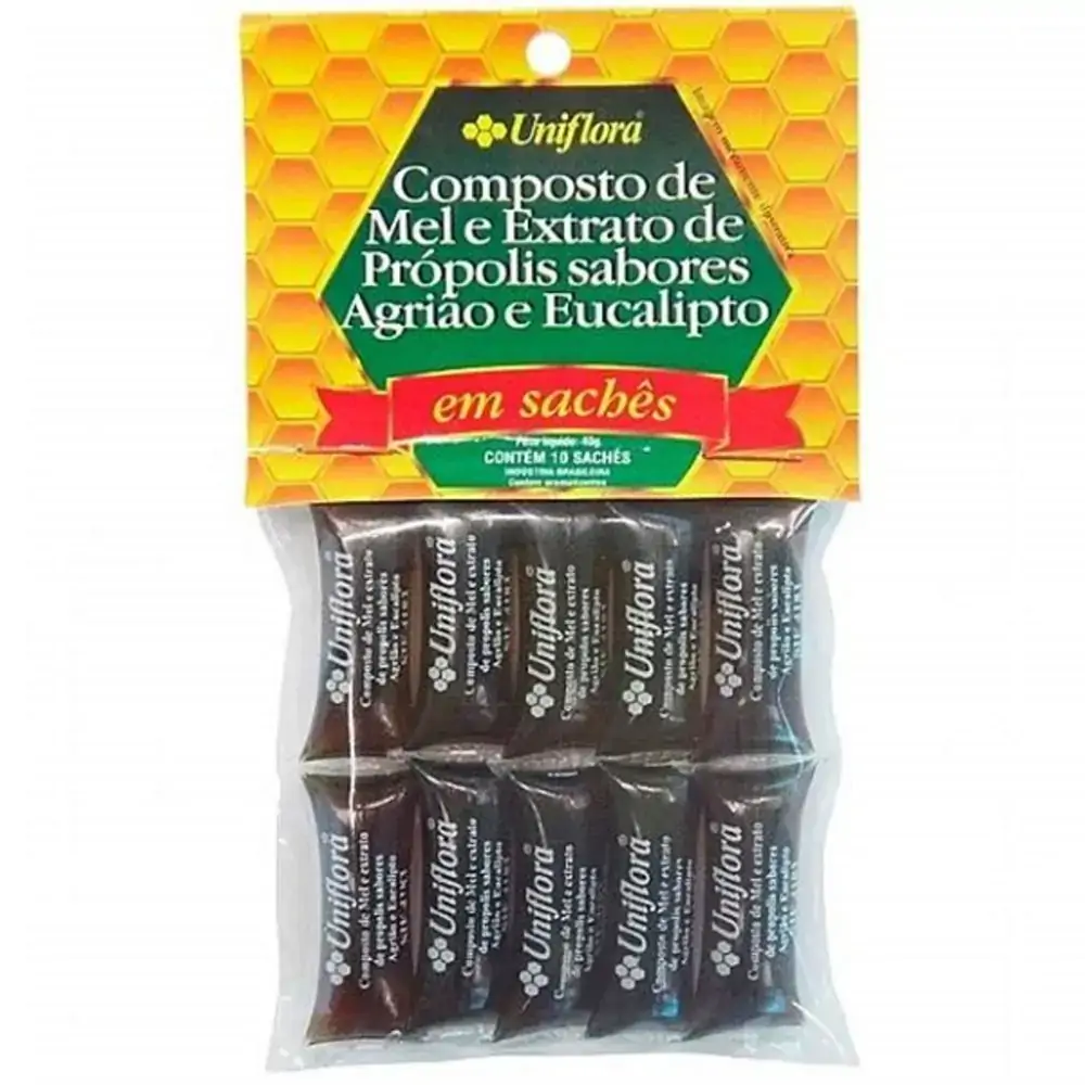 Composto De Mel E Eucalipto Sache Bioasis 40gr