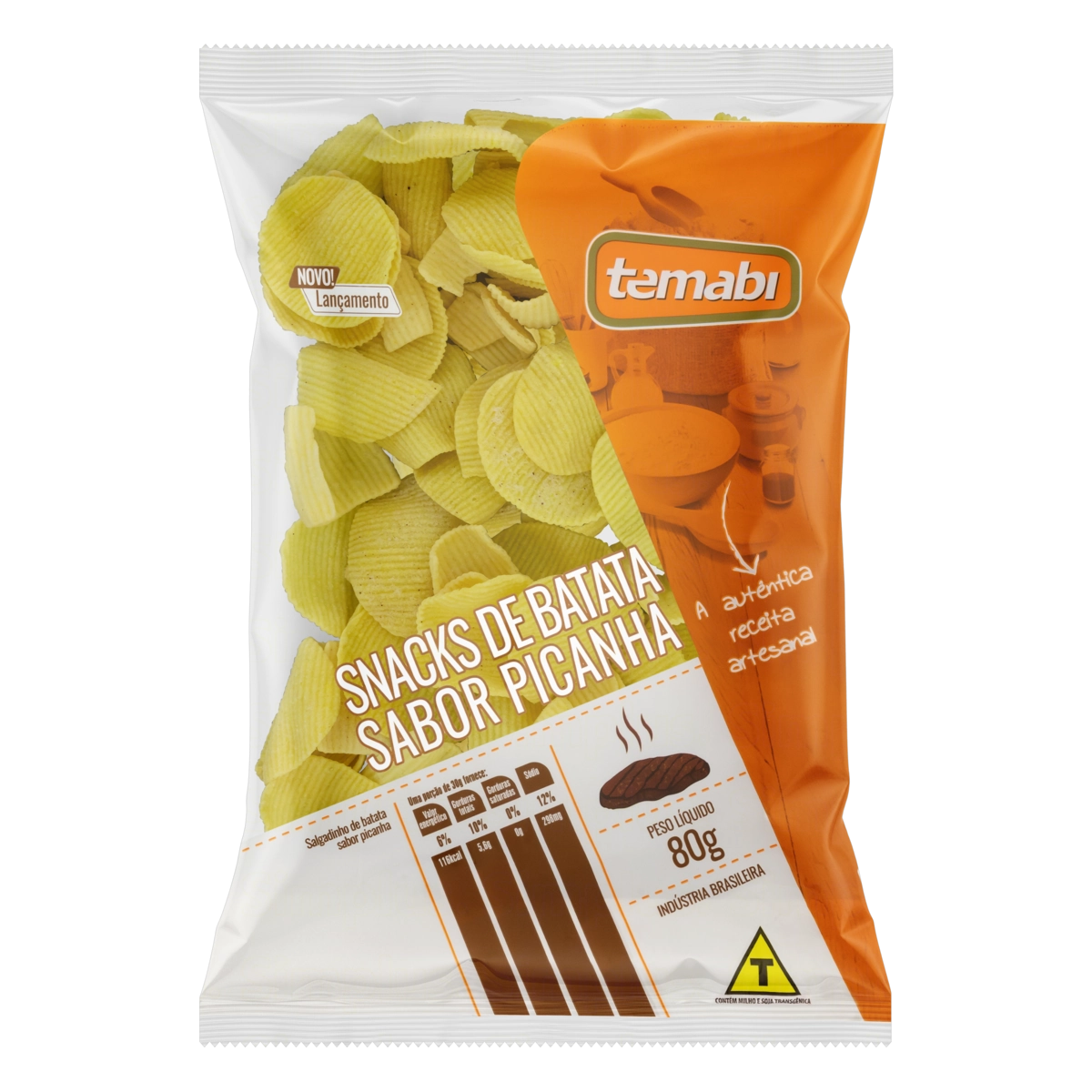 Snack De Batata Picanha Temabi Pacote 80g