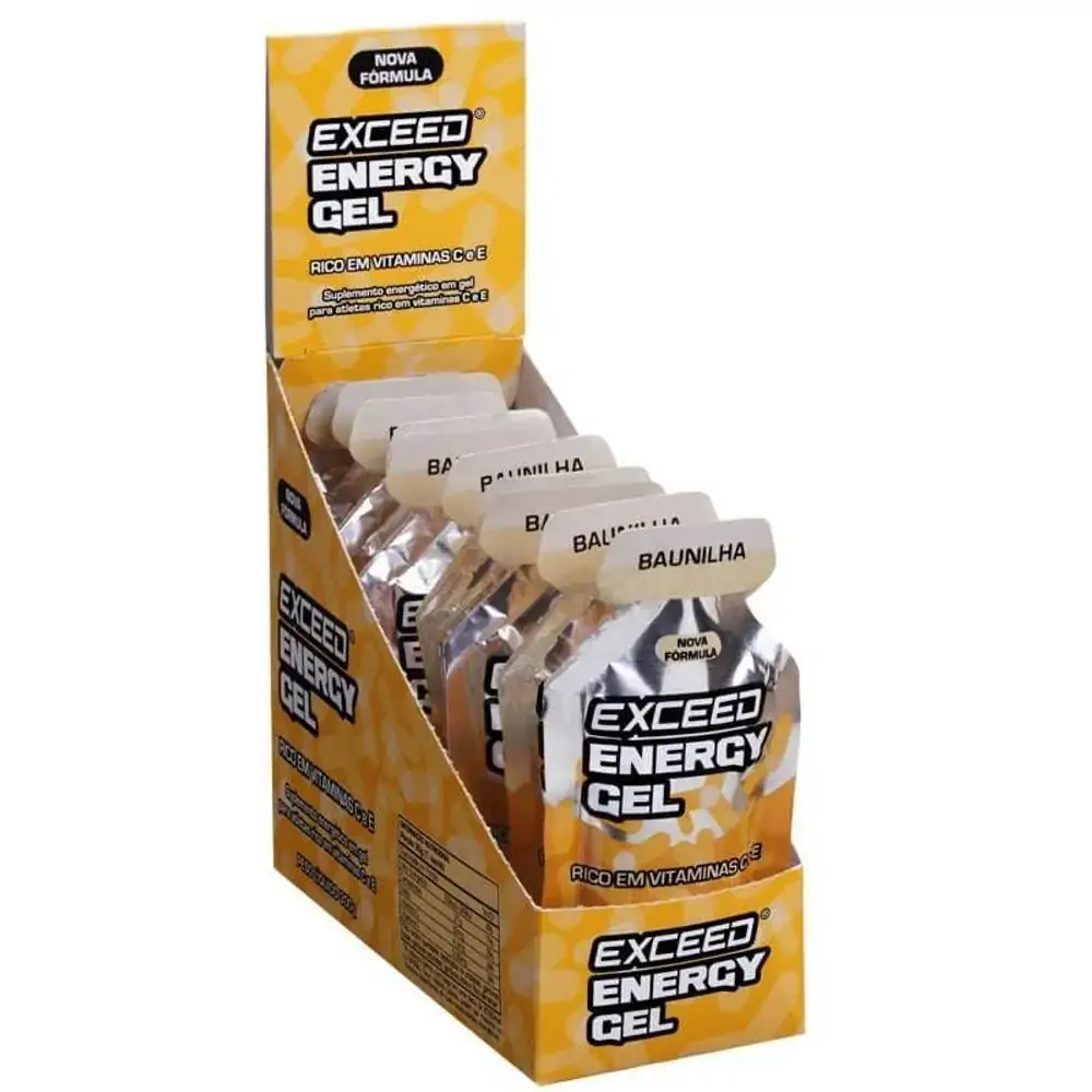 Gel De Carboidrato Exceed Energy Gel Caixa com 10 un Água de Coco