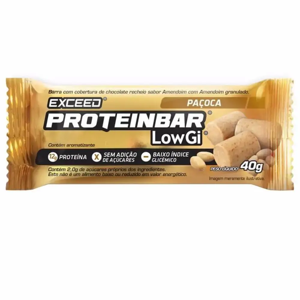 Exceed Protein Bar Low Gi Pacoca 12x40g