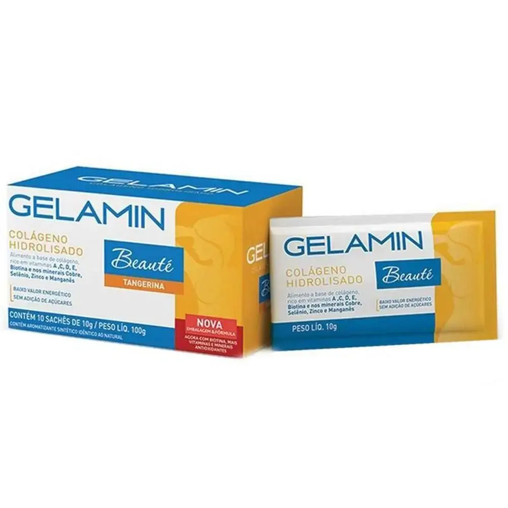 Gelamin Tangerina Com 10 Saches
