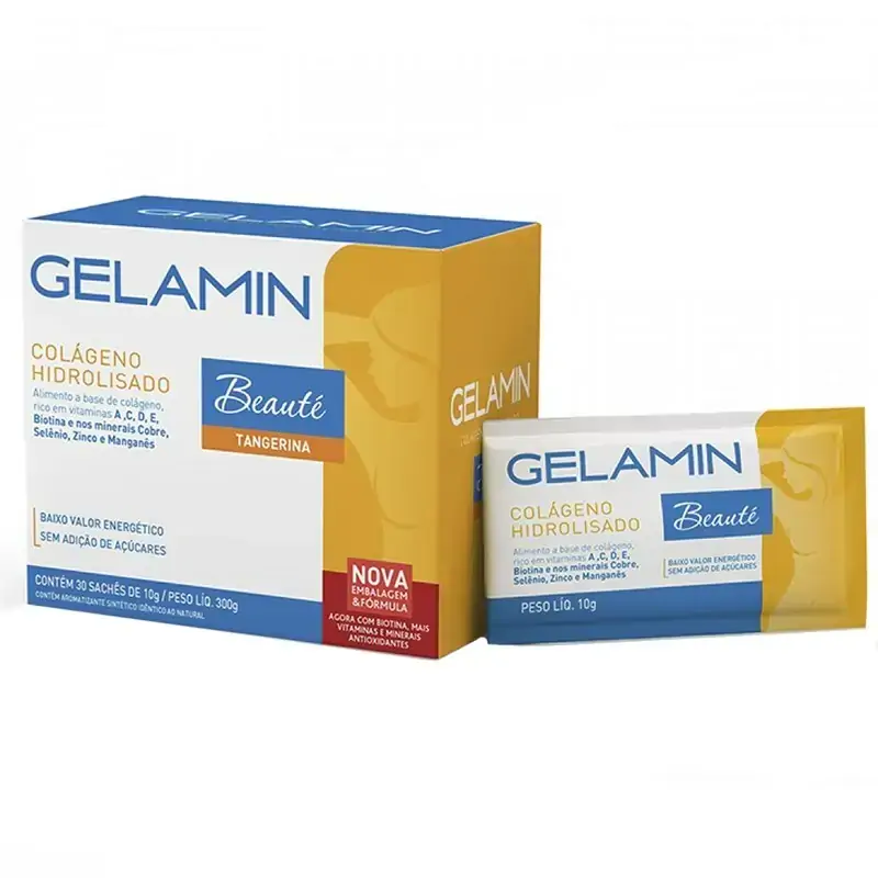 Gelamin Tangerina Com 30 Sachês