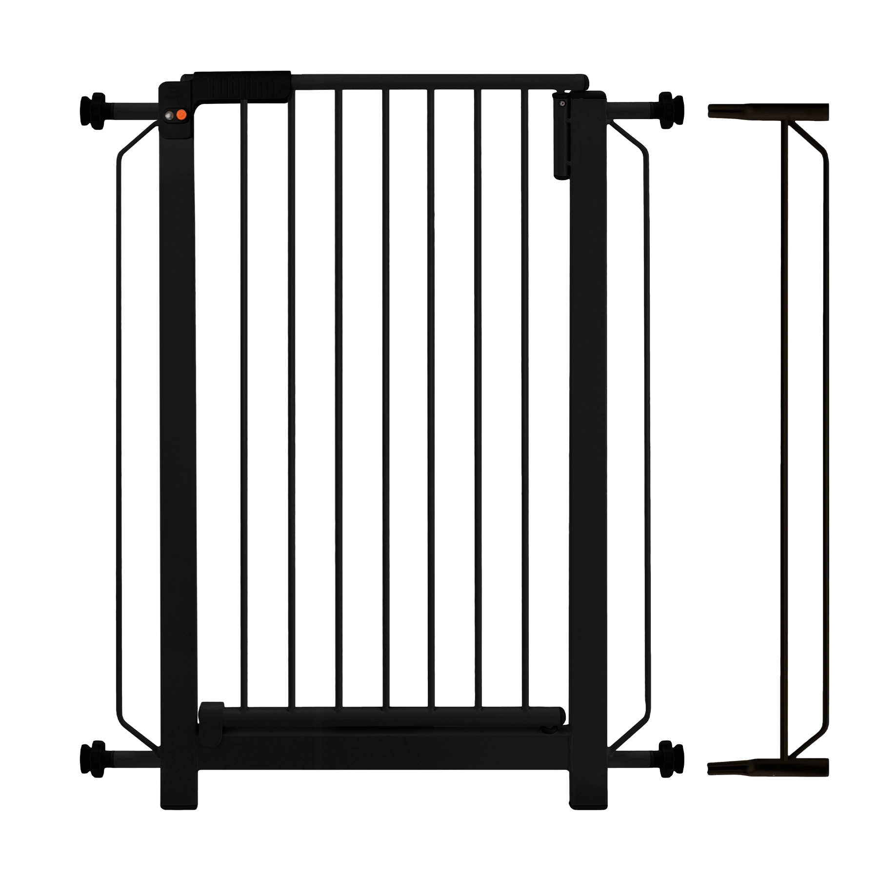 Grade Porta Plus Preta 70cm com Extensor 10cm Único