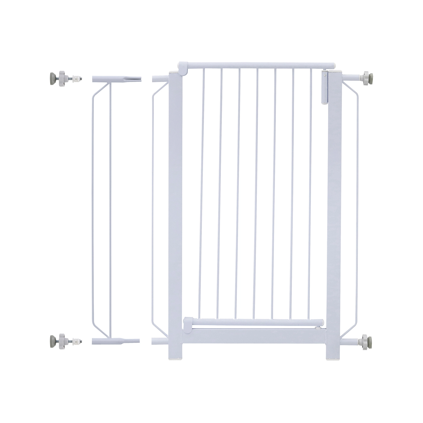 Grade para Porta de Aço 84x70cm com Extensor de 10cm Branco Standers