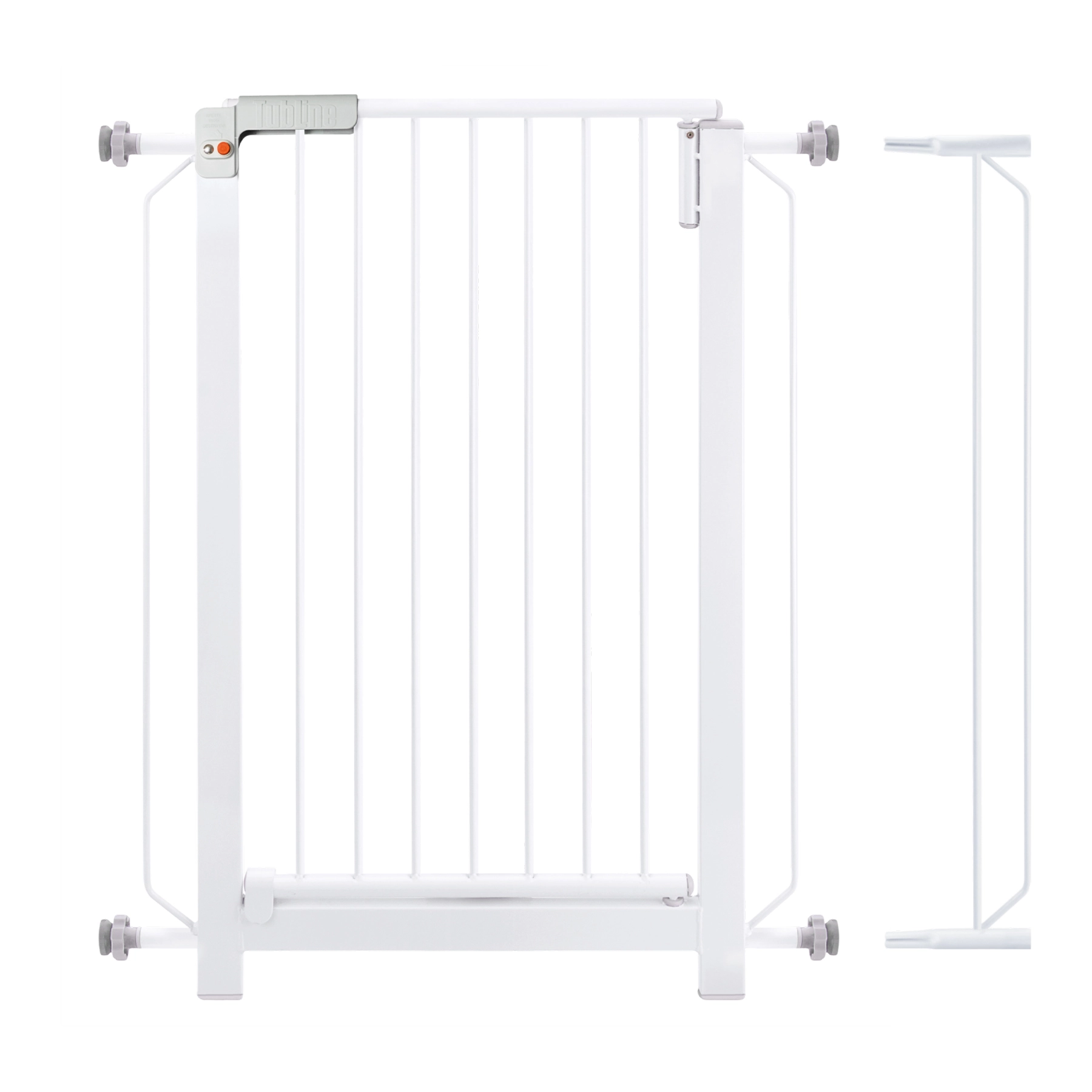 Grade para Portas com Trava Aço 85x70cm Branco Tubline
