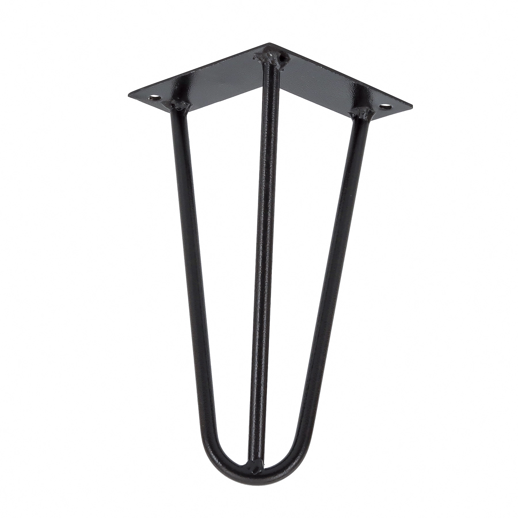 Pé para Móveis Aço Carbono 20cm 120kg Preto Hairpin Leg 1 peça