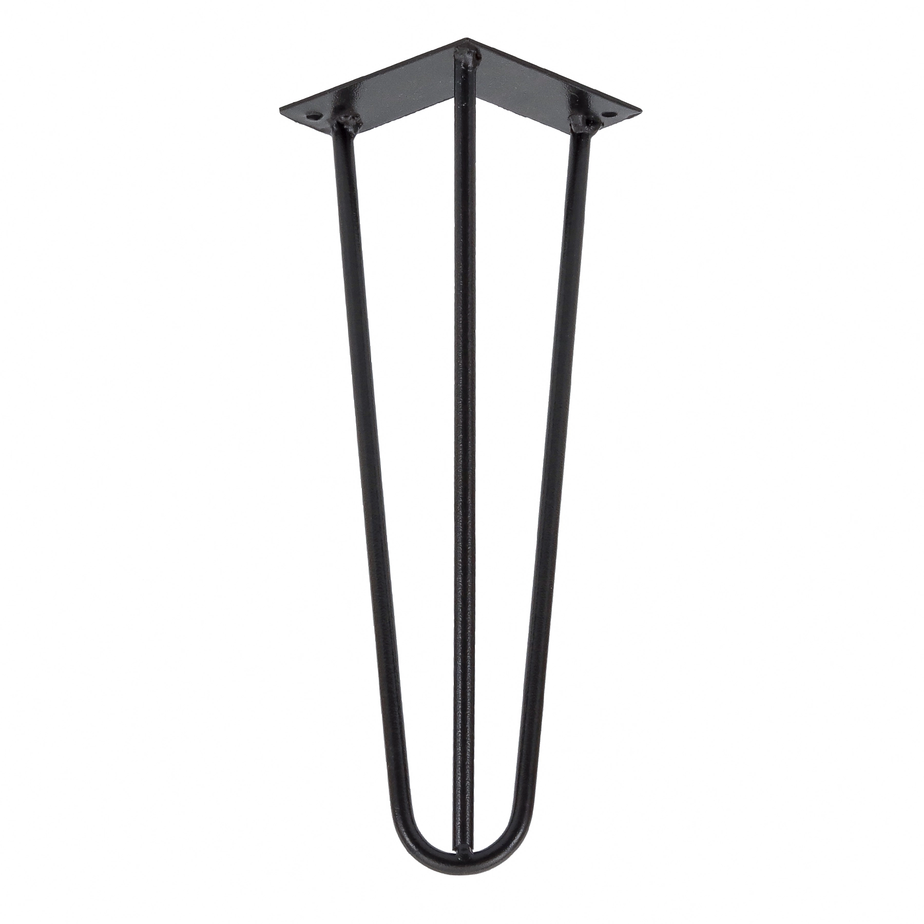Pé para Móveis Aço Carbono 30cm 120kg Preto Hairpin Leg 1 peça