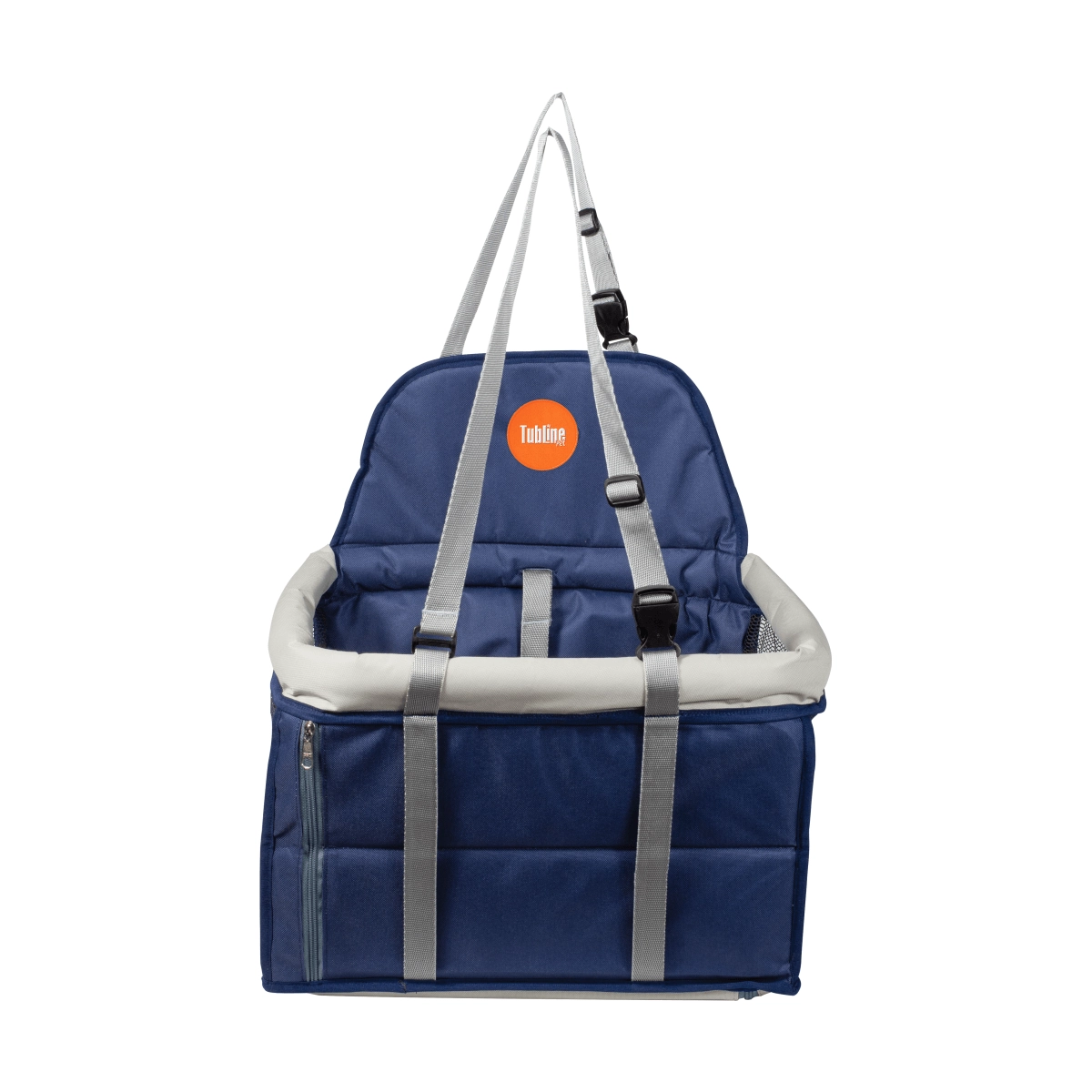Assento Automotivo Transpet Tubline Azul E Cinza Até 15 Kg