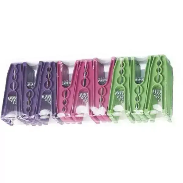 Prendedor plastico 36 pecas Keita