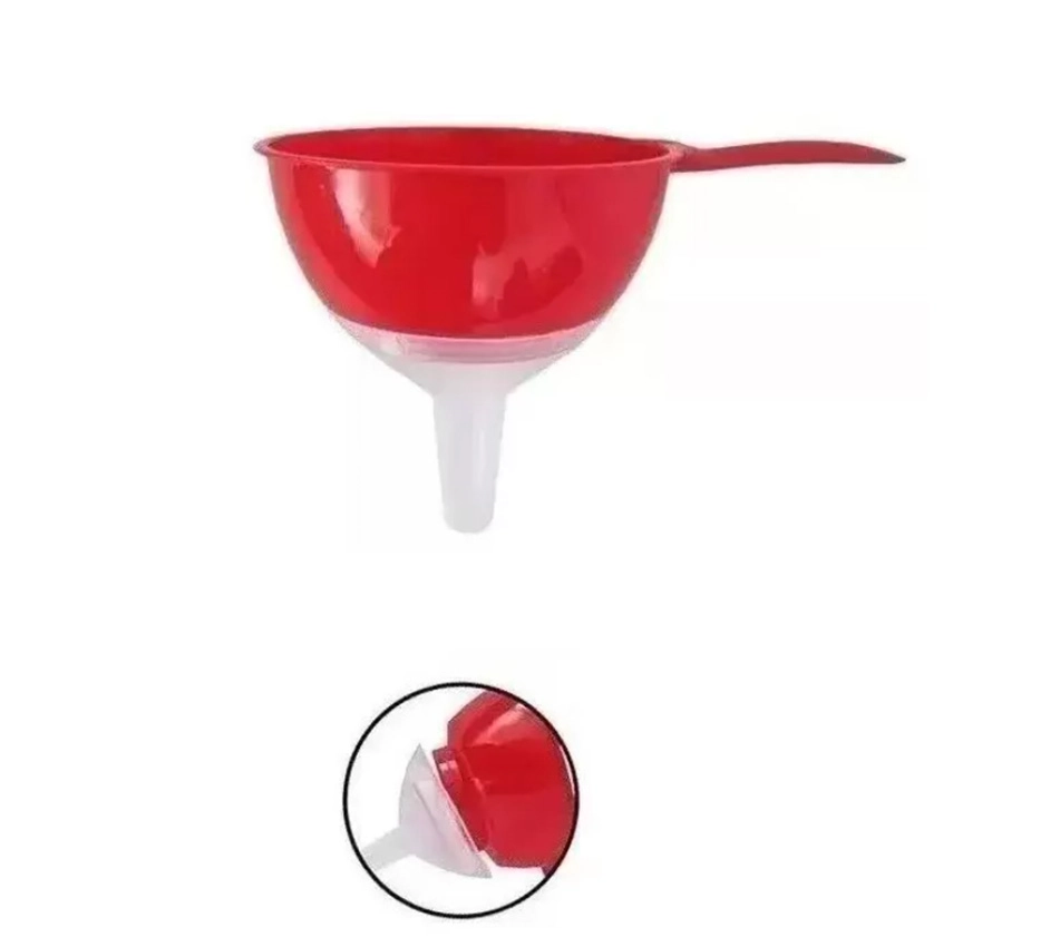 Peneira com Funil em Plástico