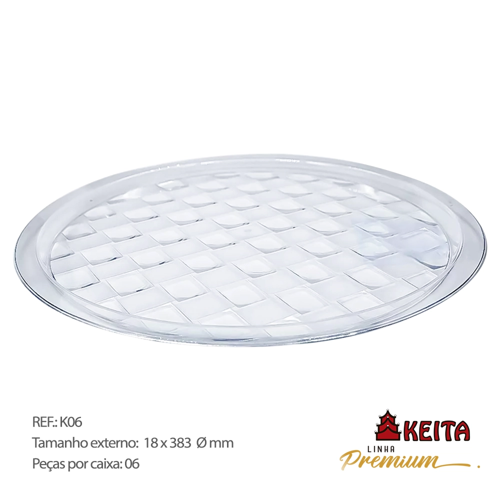 Bandeja Redonda Keita Ibiza Cristal K06