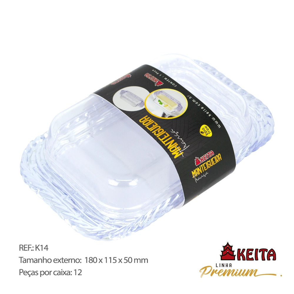 Manteigueira Keita Tranca Cristal K14