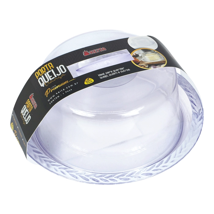 Porta Queijo Keita Tranca Cristal K17