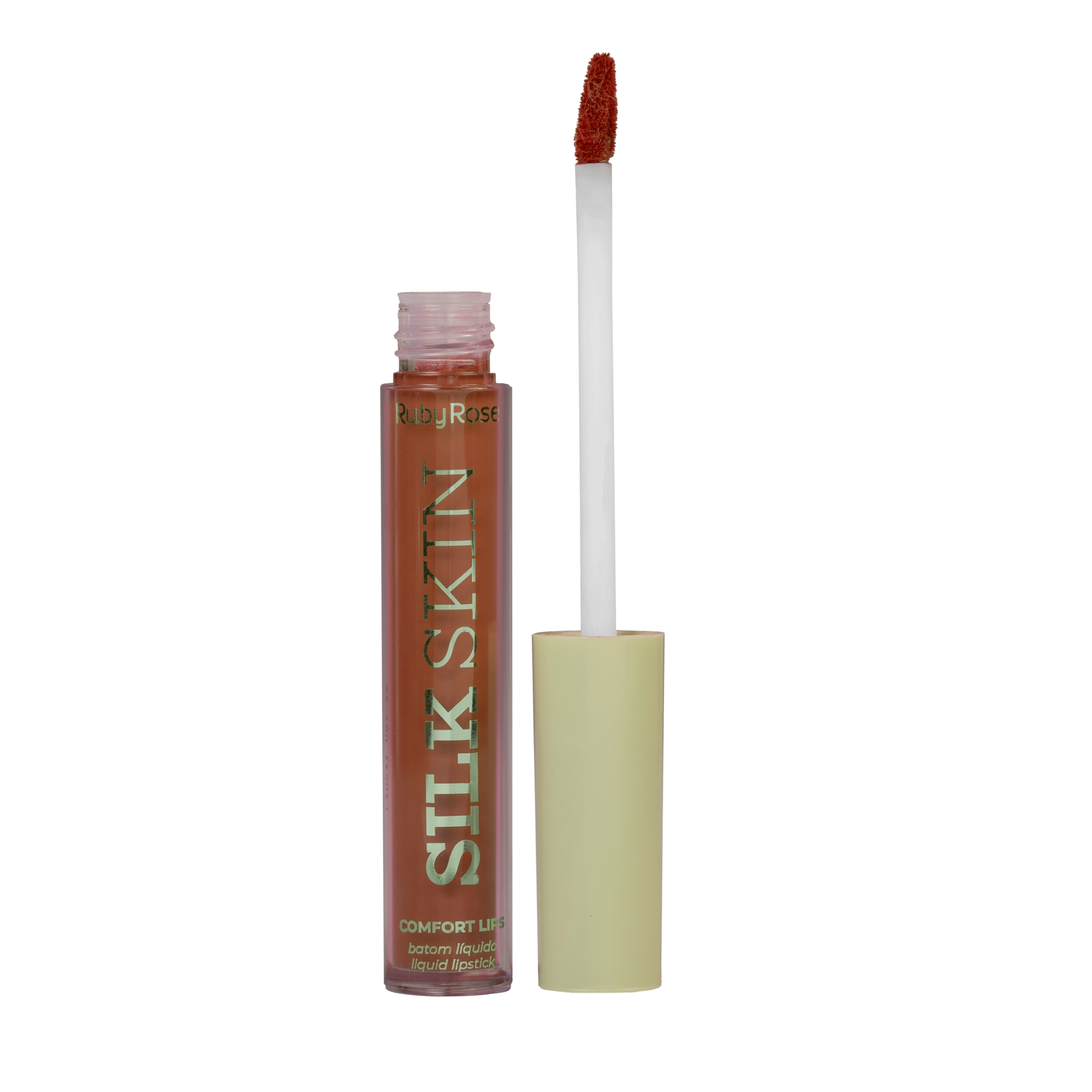 Batom Liq Ruby Rose Silk Skin Comfort Lips Sl08 3.5ml