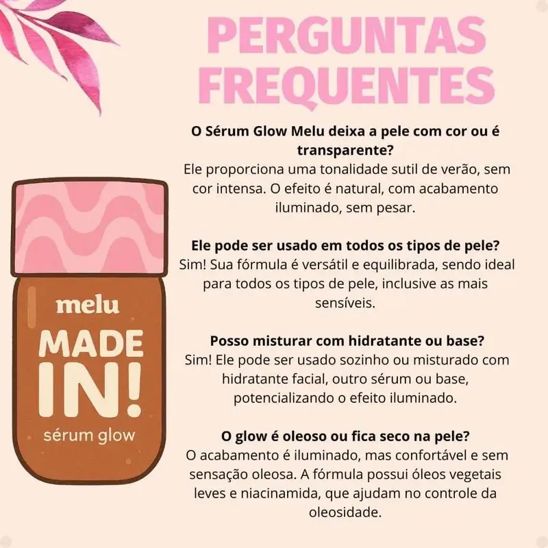 Serum Facial Melu Glow Bronzer Sol Do Brasil Made In Rrs3300 2 1un