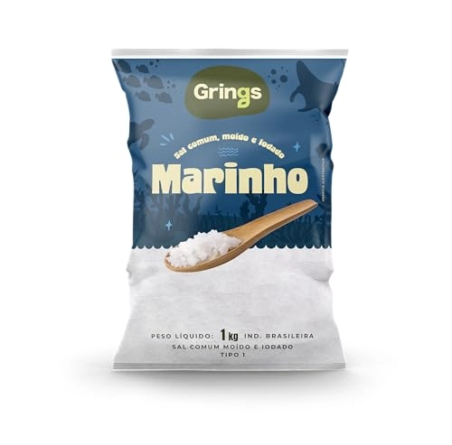 Sal Marinho Comum Moido Iodado 1kg Grings