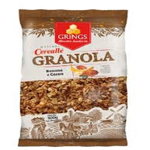 Cerealle Granola Banana Cacau 800g Grings