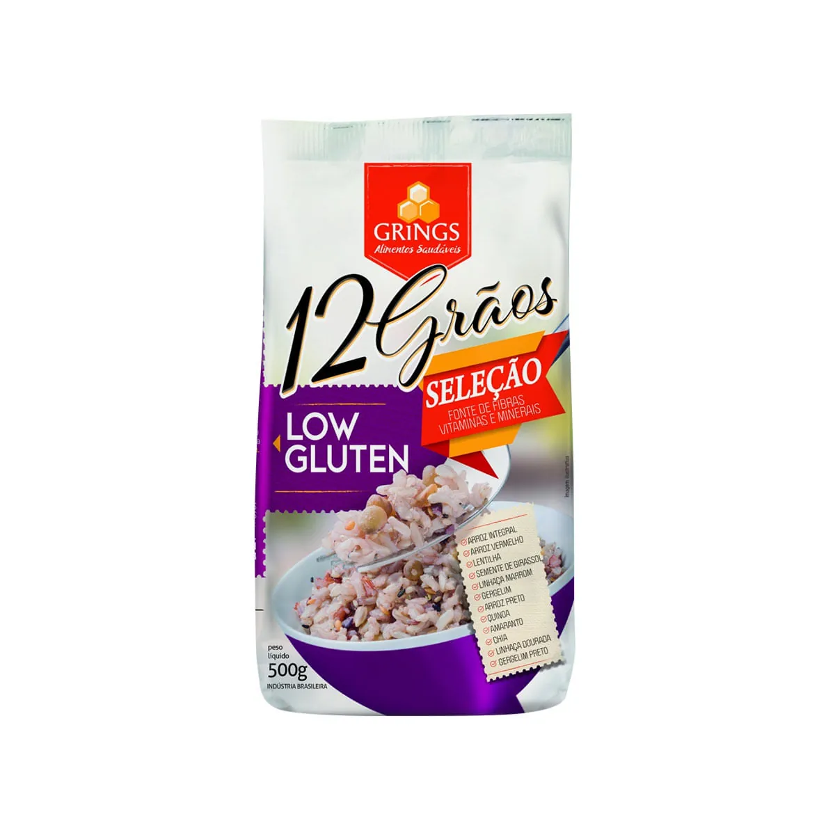12 Graos Selecao Sem Gluten Grings 500g