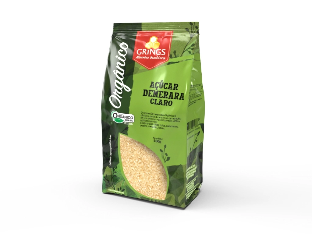 Acucar Grings Demerara Organico 500g Claro