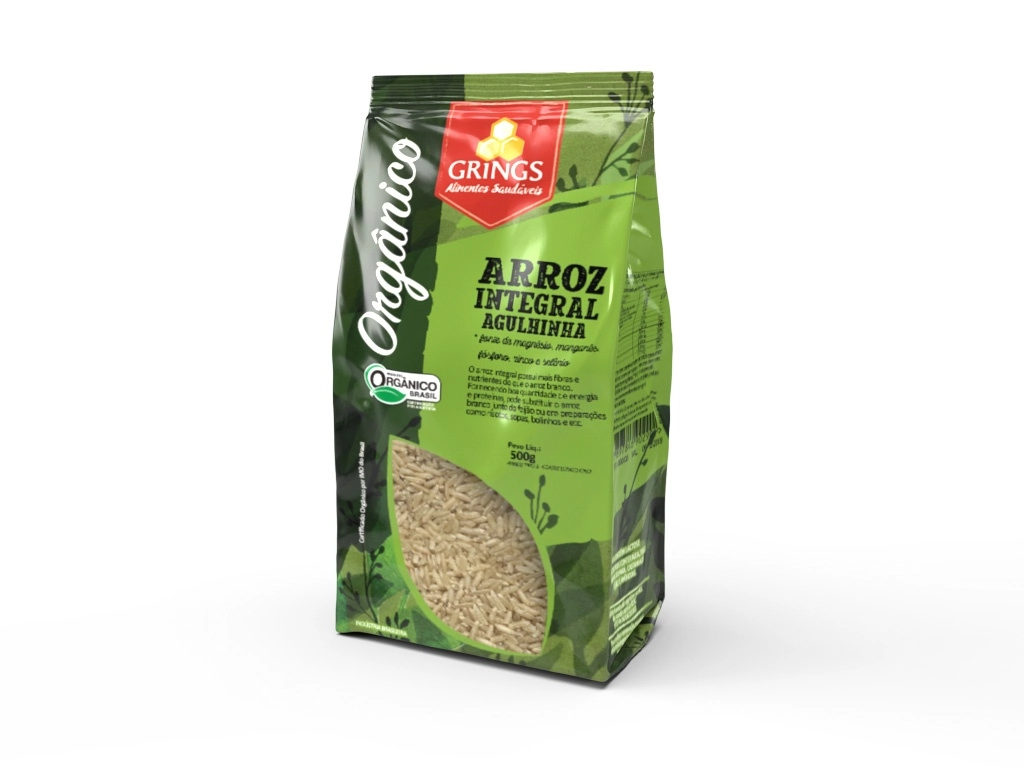 Arroz Grings Organico Agulhinha 500g Integral