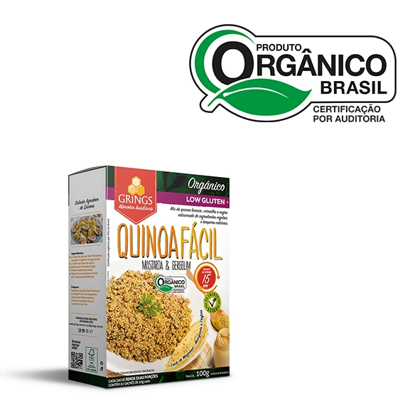 Quinoa Facil Grings 100g Mostarda E Gergelim Org