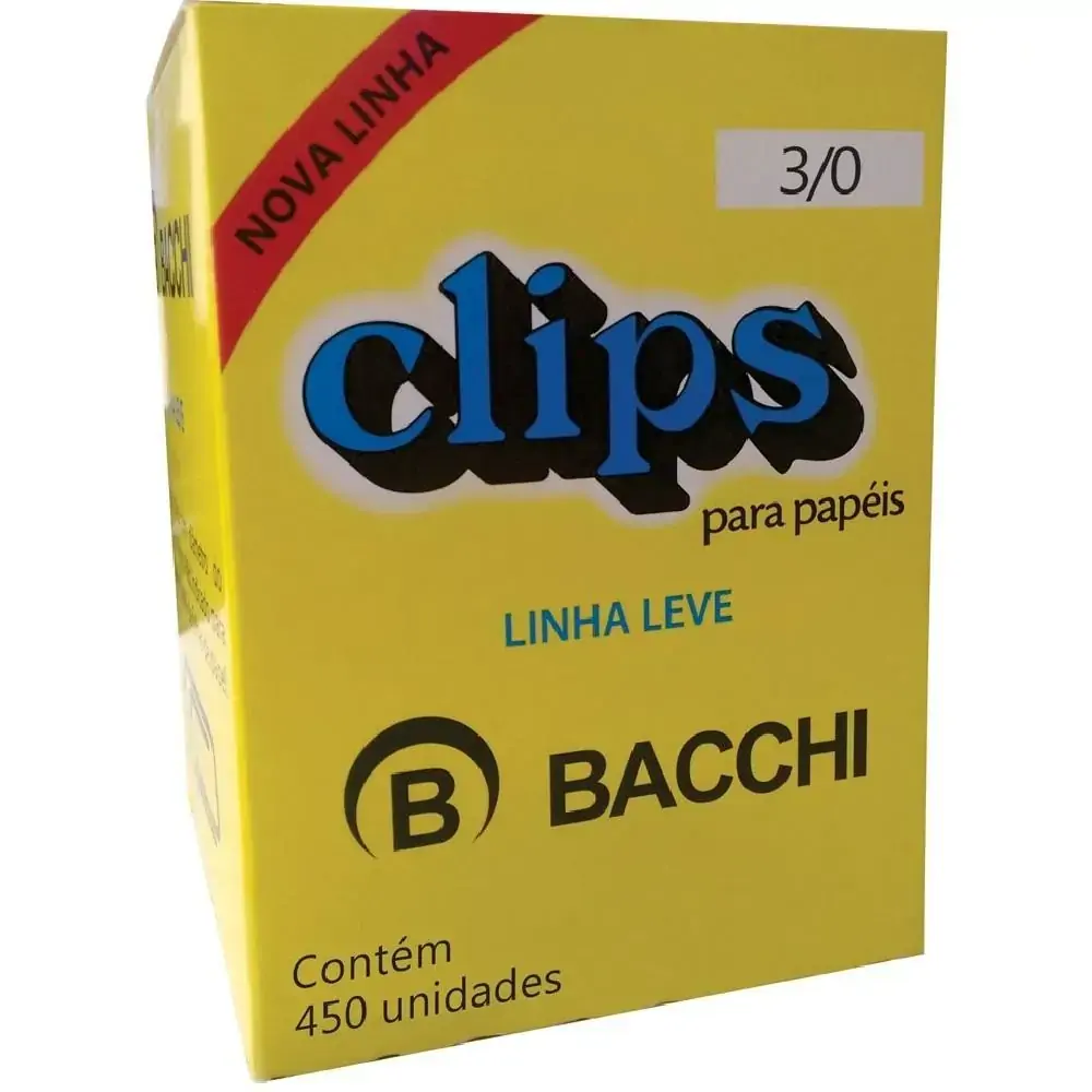 Clips N.3/0 Galvaniz L.leve 450un 350g