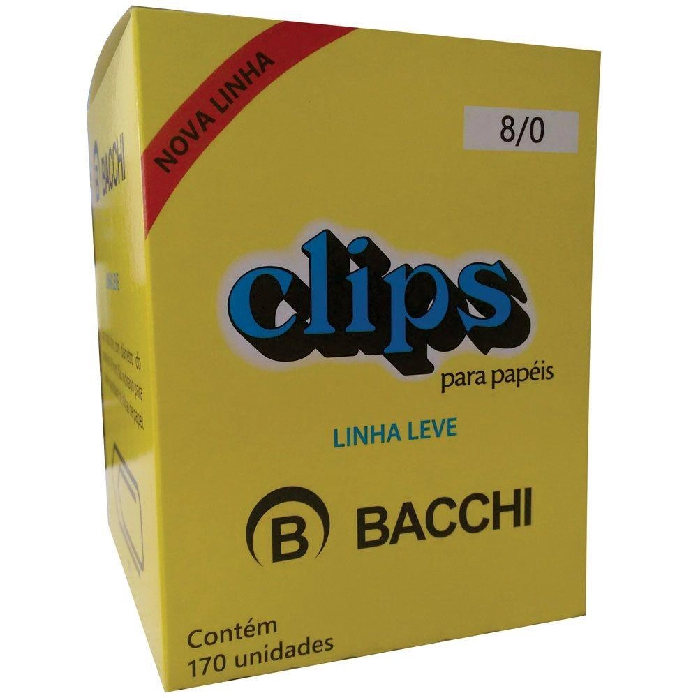 Clips N.8/0 Gal L.leve 170un 400g Bacchi