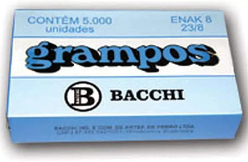 Bacchi Grampeador Galvanizado 8 Milímetros 5000
