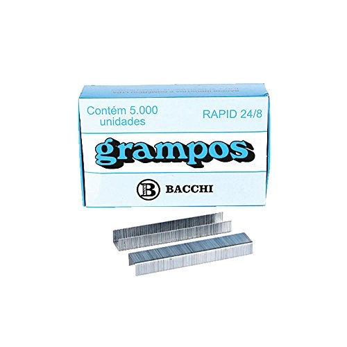Grampo 24/8 Galv Cx C/5000 Bacchi