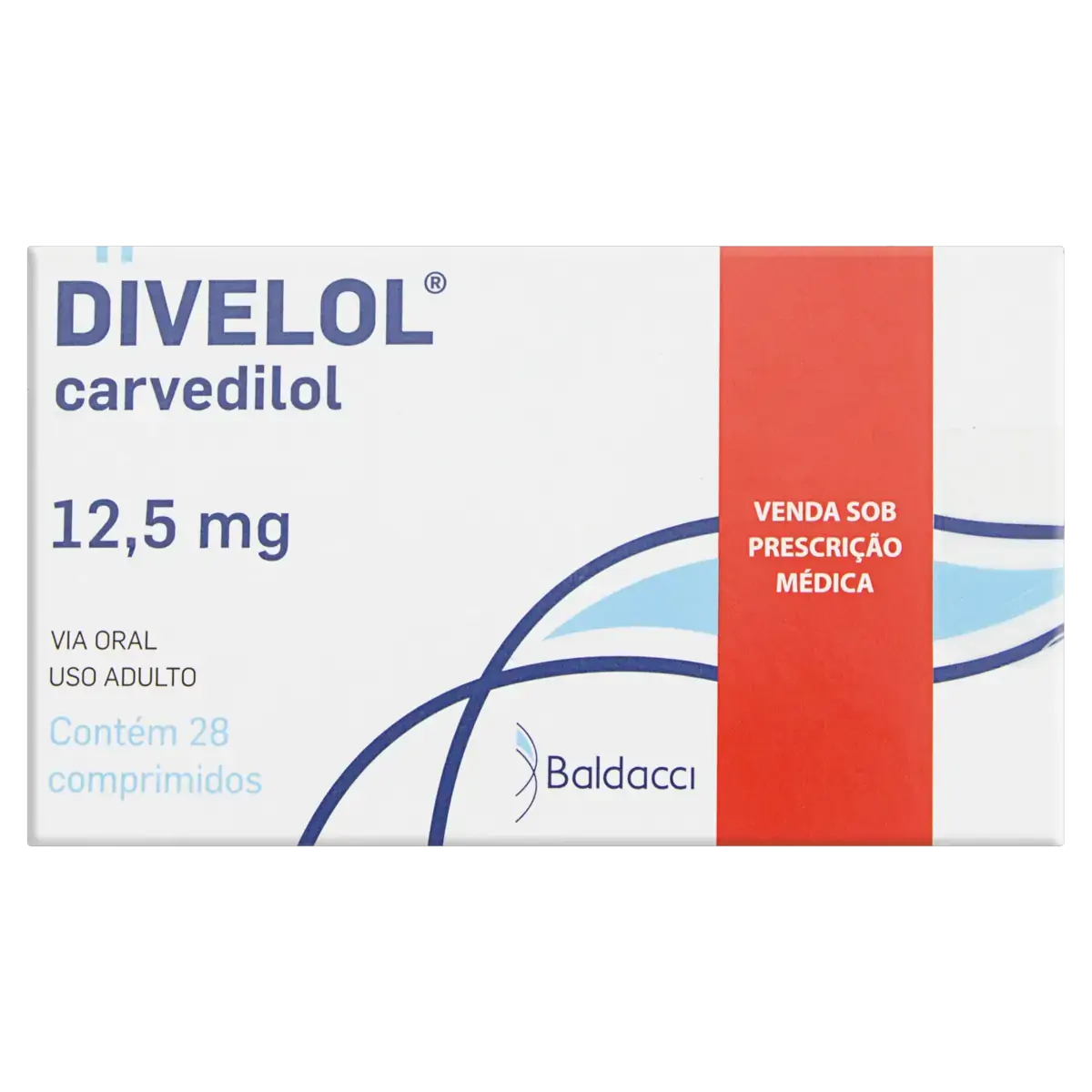 Divelol 12,5mg Baldacci Caixa 28 Comprimidos