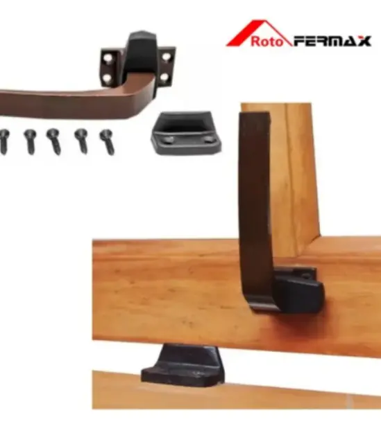 Fecho Alavanca Para Janela De Madeira Tipo Maxim Ar Cor Marrom