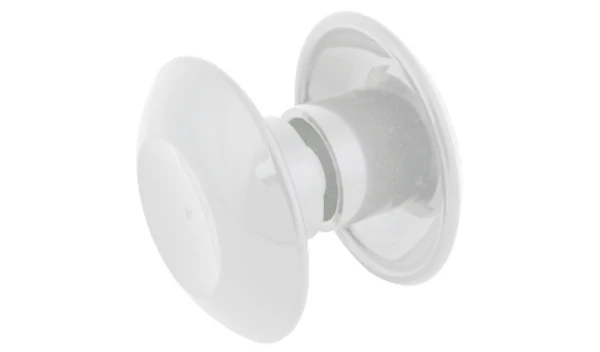 Puxador Duplo 110 Mm Para Porta De Vidro - Branco