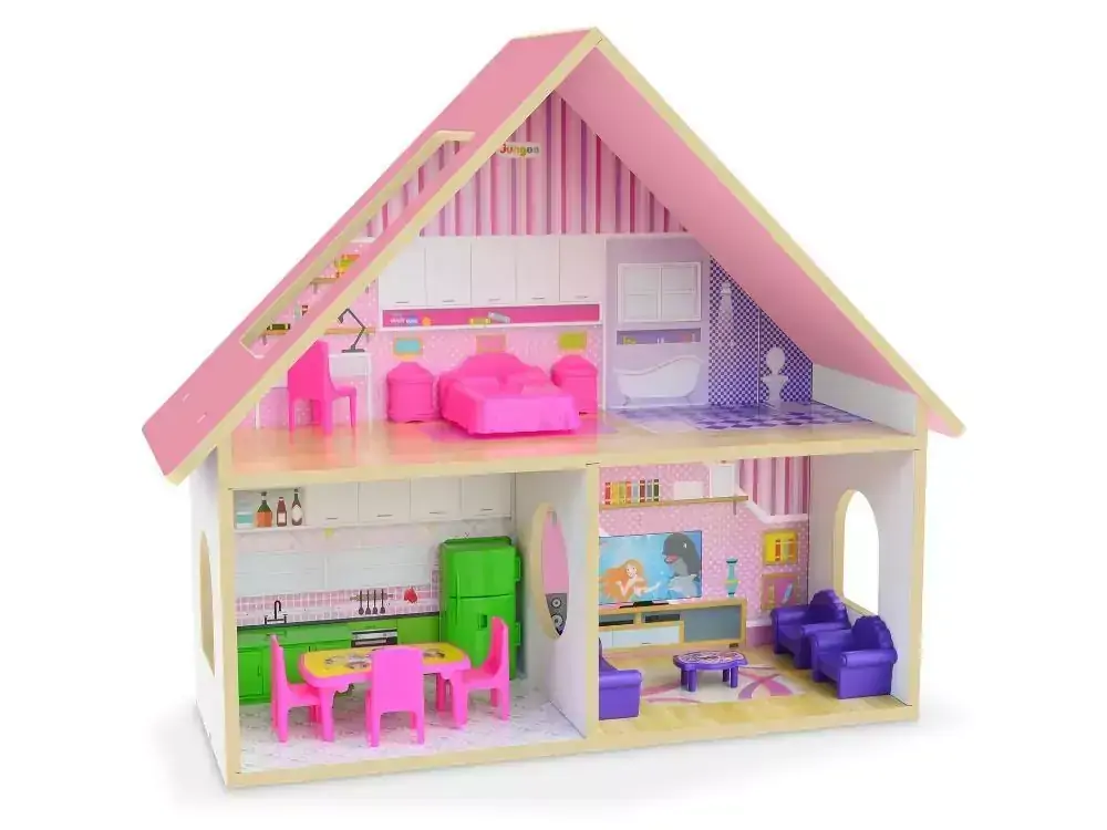Casinha de bonecas sweet home com acessórios Junges cód.410 - Mdf