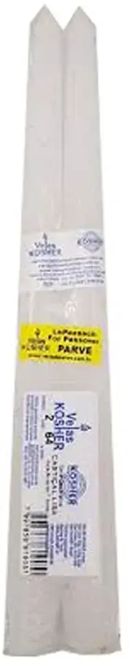 Vela Decorativa Kosher Castiçal Tipo I Lisa