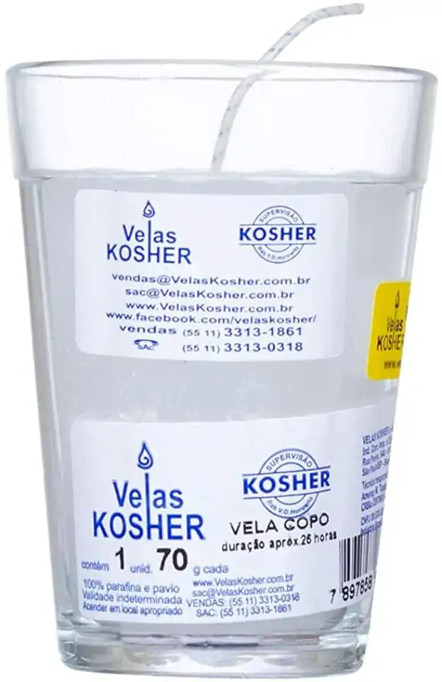 Vela Copo Kosher 230g