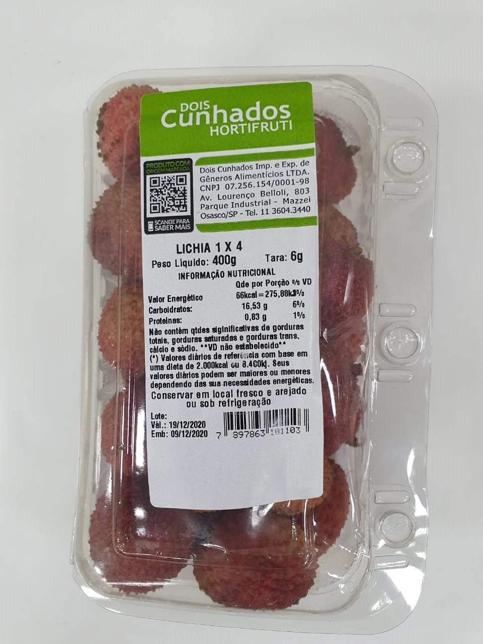 Lichia Dois Cunhados 500g