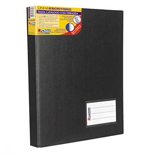 Pasta Catalago C25 Env. A4 Preta 1169 Chies