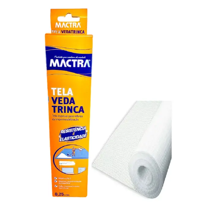 Tela Vedatrinca Impermeabilização 25cm X 5m Mactra