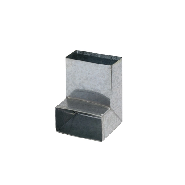 Pé Retangular Galvanizado C28 Calha Forte