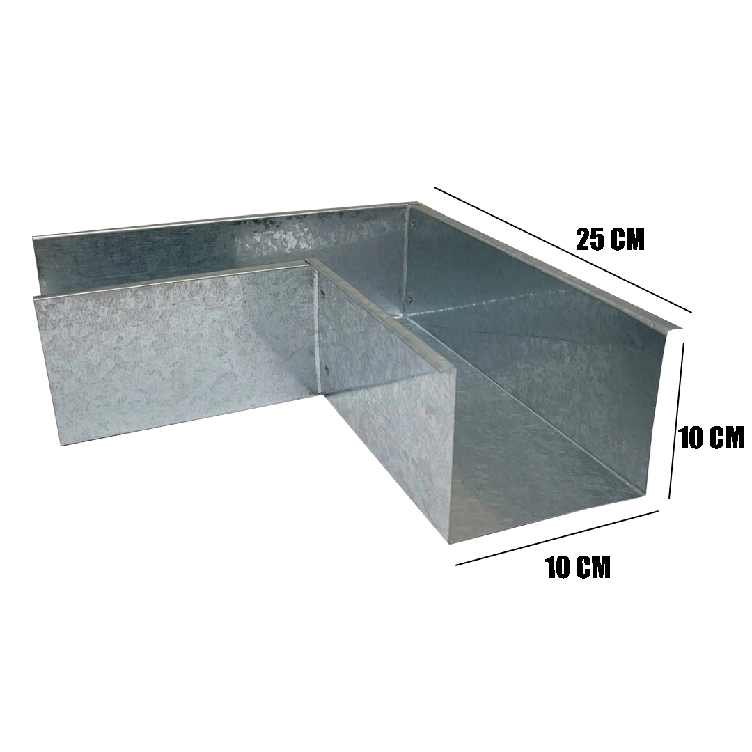 Esquadro Quadrado Corte 33 Galvanizado Calha Forte