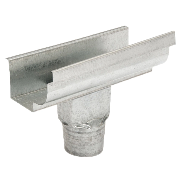Emenda com Bocal 3" Moldura Galvanizada C28 Calha Forte