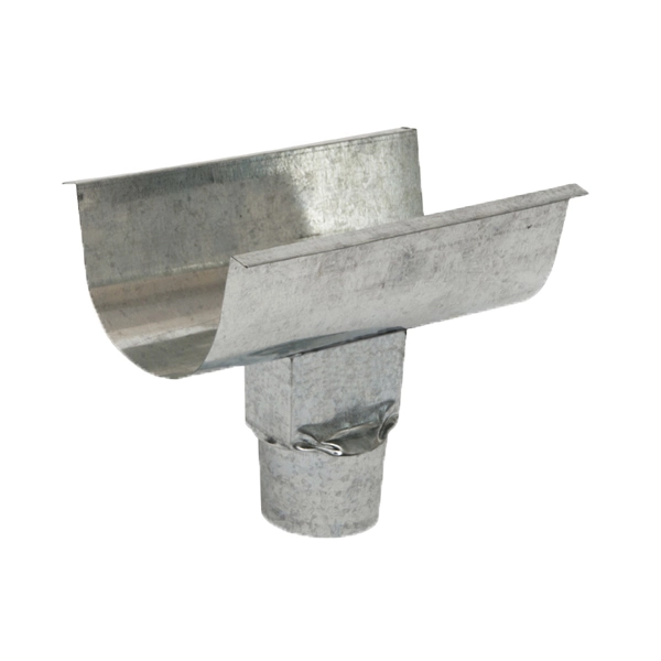 Emenda com Bocal 3" Platibanda Galvanizada C28 Calha Forte